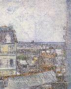 Vincent Van Gogh View of Paris from Vincent's Room in the Rue Lepic (nn04) France oil painting artist